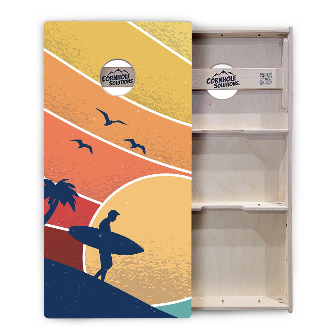 Retro Beach Cornhole Boards – Tournament Series