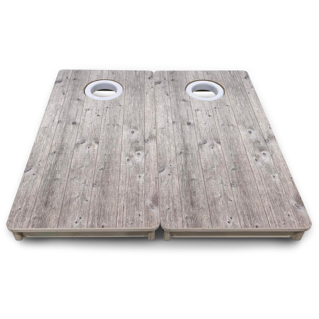 Grey Driftwood - Mini or Vacation Size Cornhole Boards