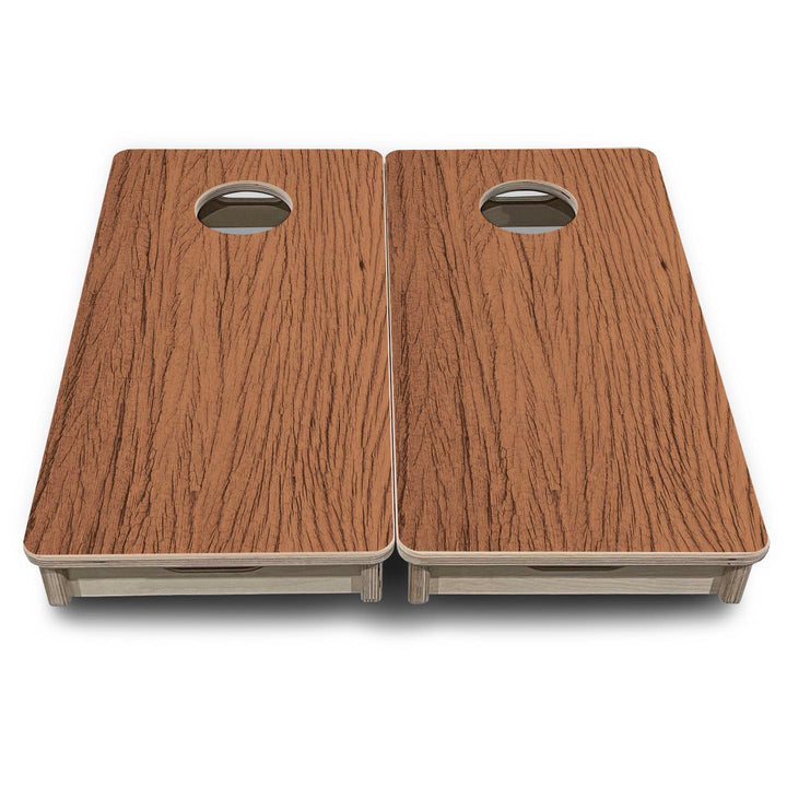 Brown Wood - Mini or Vacation Size Cornhole Boards