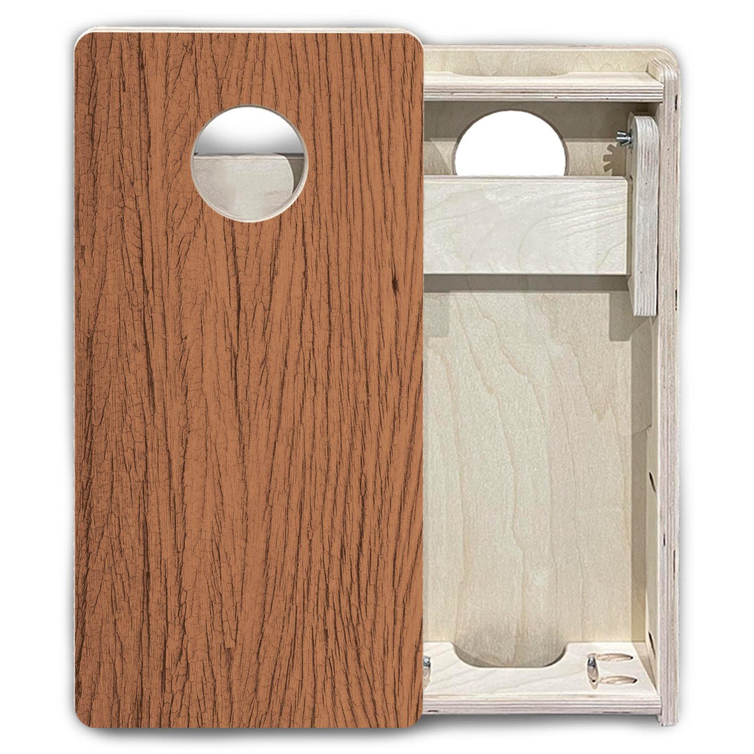 Brown Wood - Mini or Vacation Size Cornhole Boards