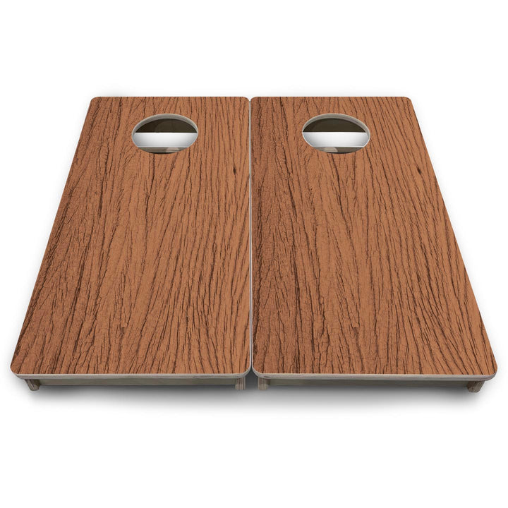 Brown Wood - Mini or Vacation Size Cornhole Boards