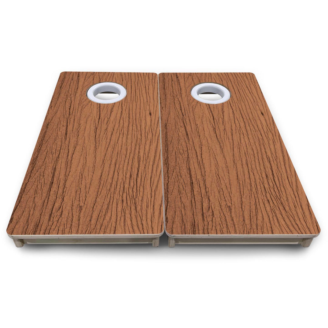 Brown Wood - Mini or Vacation Size Cornhole Boards