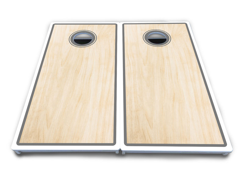 Waterproof - Pinstripe Design Options - All Weather Boards "Outdoor Solution" 18mm(3/4")Direct UV Printed - Regulation 2' by 4' Cornhole Boards (Set of 2 Boards) Double Thick Legs, with Leg Brace & Dual Support Braces!