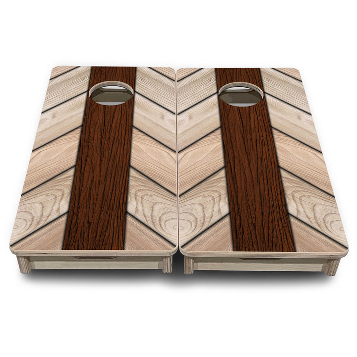 Mini Cornhole Boards - Cream Planks