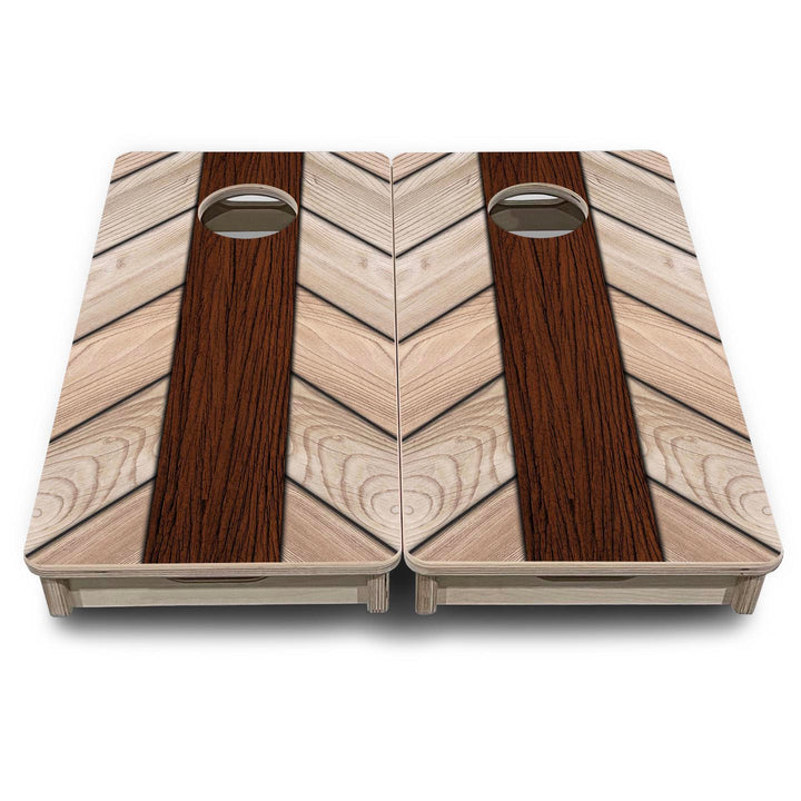Cream Planks - Mini or Vacation Size Cornhole Boards