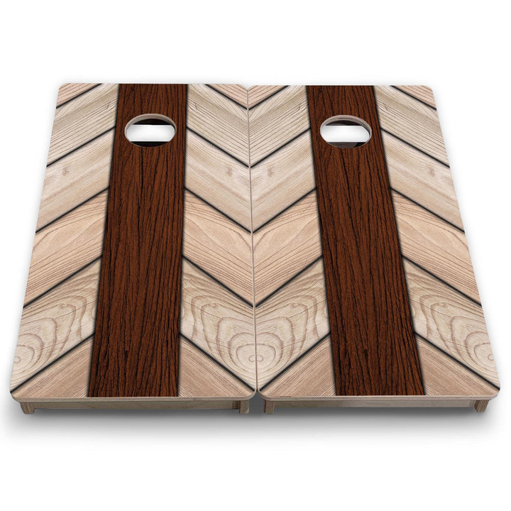 Cream Planks - Mini or Vacation Size Cornhole Boards