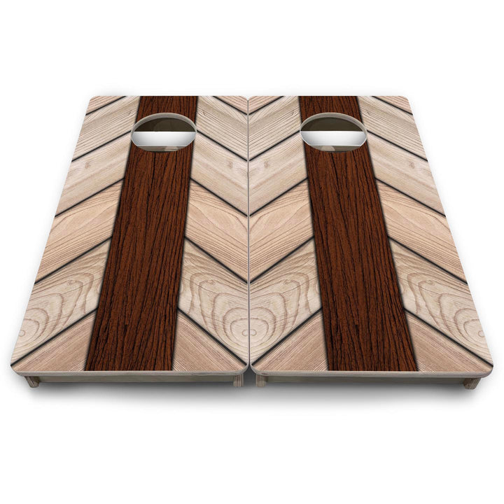 Cream Planks - Mini or Vacation Size Cornhole Boards