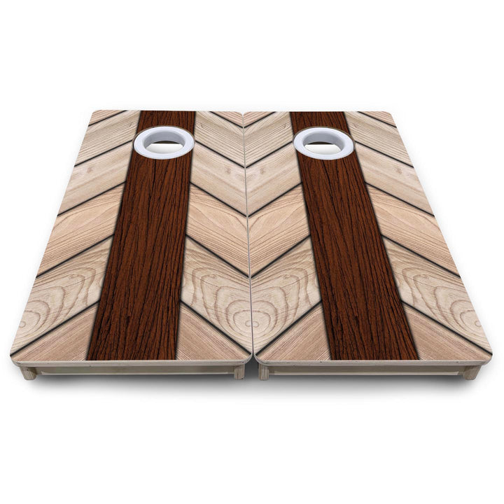 Cream Planks - Mini or Vacation Size Cornhole Boards