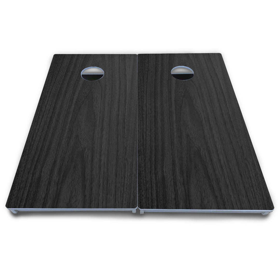 Dark Grey Wood Cornhole Boards - All Weather Series