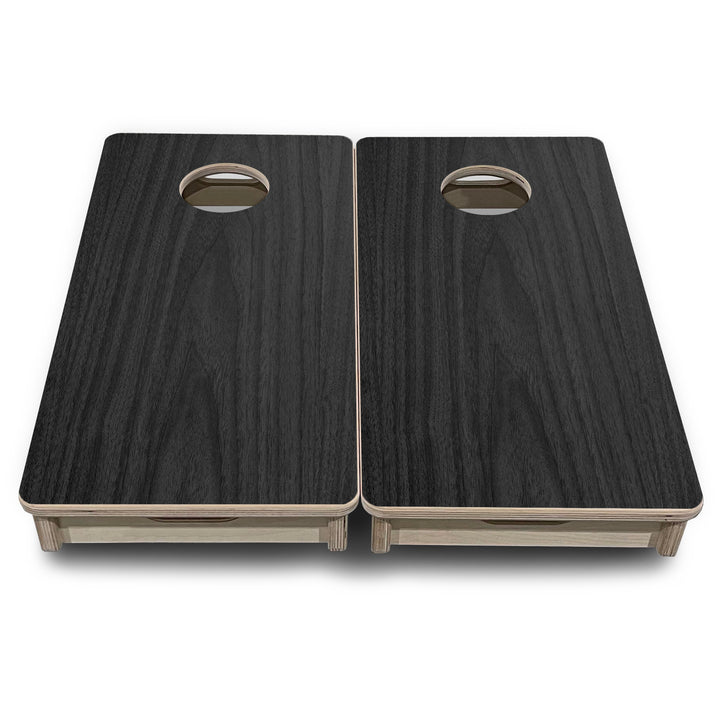 Mini Cornhole Boards - Dark Grey Wood