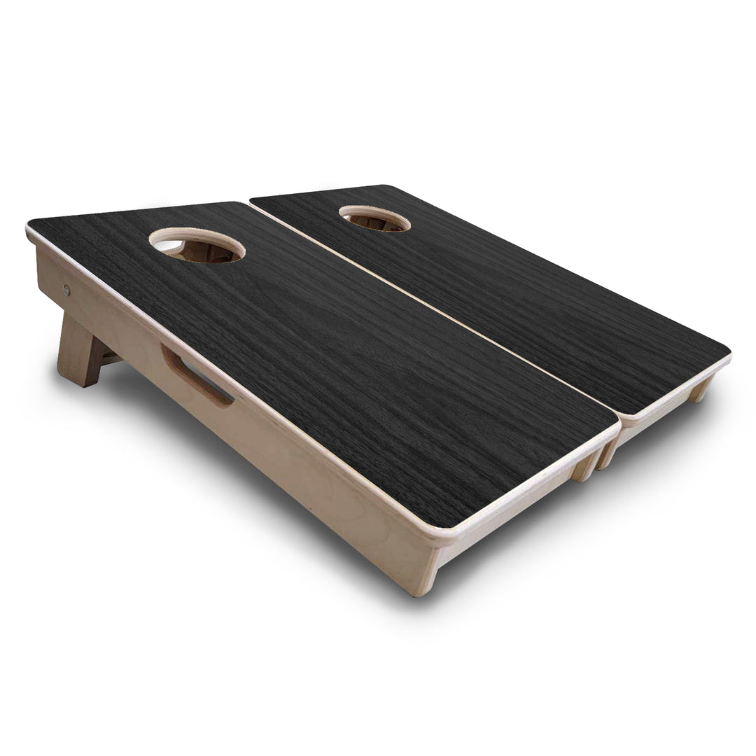 Mini Cornhole Boards - Dark Grey Wood