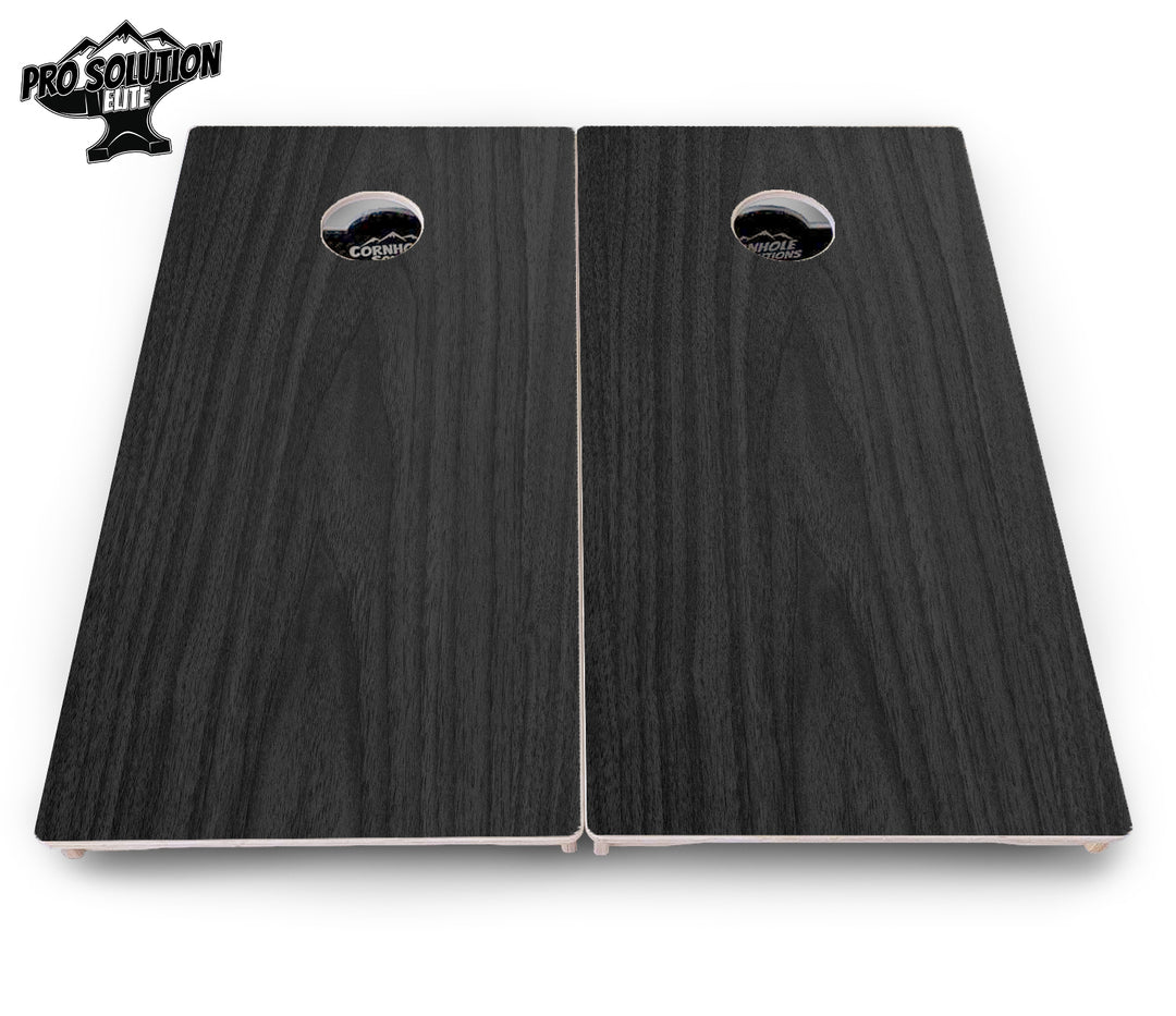 Dark Grey Wood Cornhole Boards - Pro Solution Elite Series