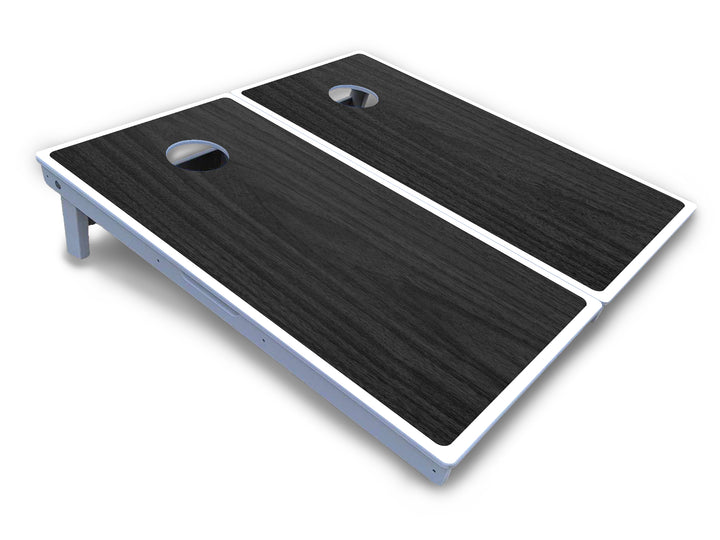 Dark Grey Wood Cornhole Boards - All Weather Series