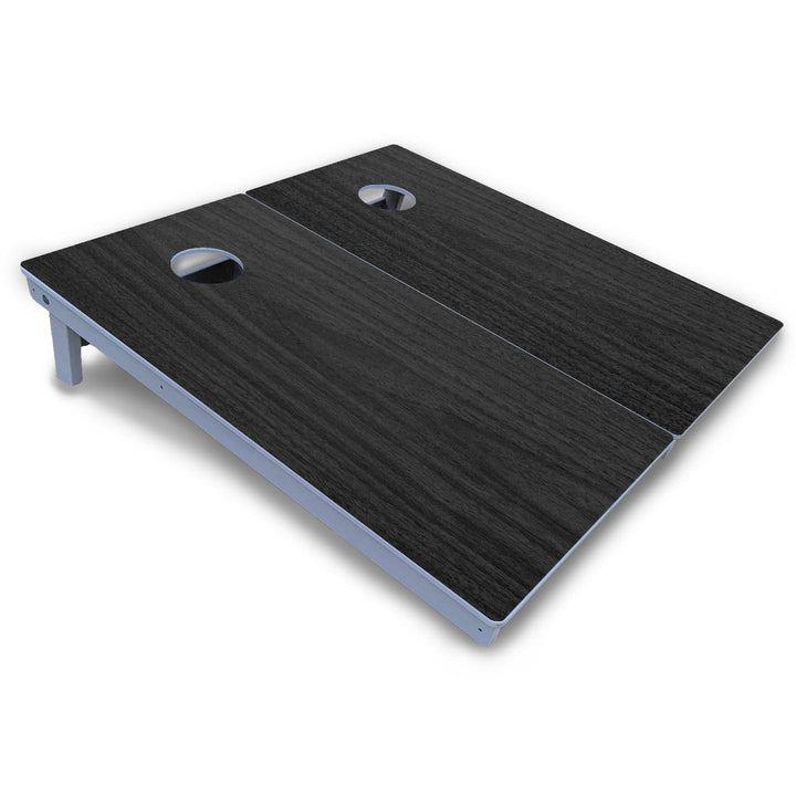 Dark Grey Wood Cornhole Boards - All Weather Series