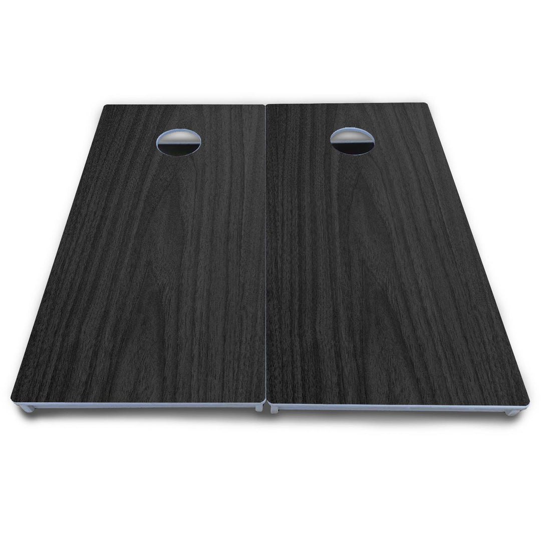 Dark Grey Wood Cornhole Boards - All Weather Series