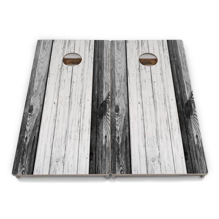Grey Two Tone Slats Cornhole Boards – Tournament Series