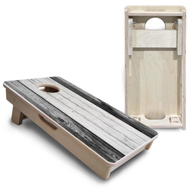 Grey Two Tone Slats - Mini or Vacation Size Cornhole Boards