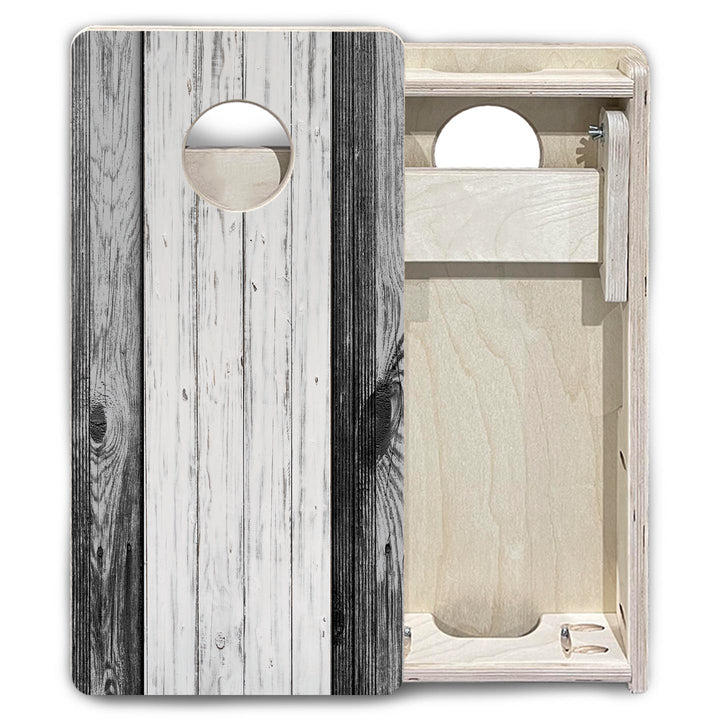 Grey Two Tone Slats - Mini or Vacation Size Cornhole Boards