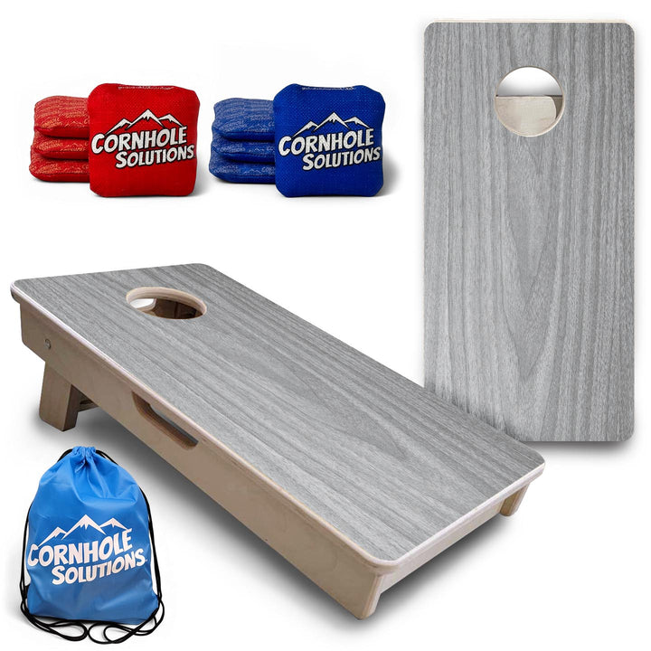 Light Grey Wood - Mini or Vacation Size Cornhole Boards