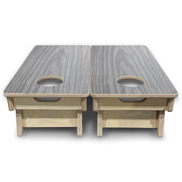 Light Grey Wood - Mini or Vacation Size Cornhole Boards