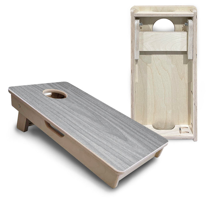 Mini Cornhole Boards - Light Grey Wood