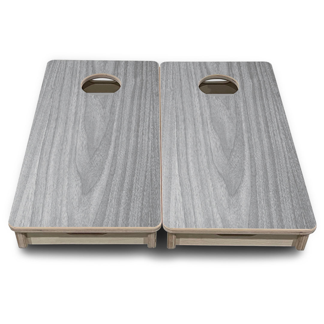 Mini Cornhole Boards - Light Grey Wood