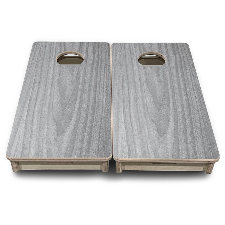 Mini Cornhole Boards - Light Grey Wood