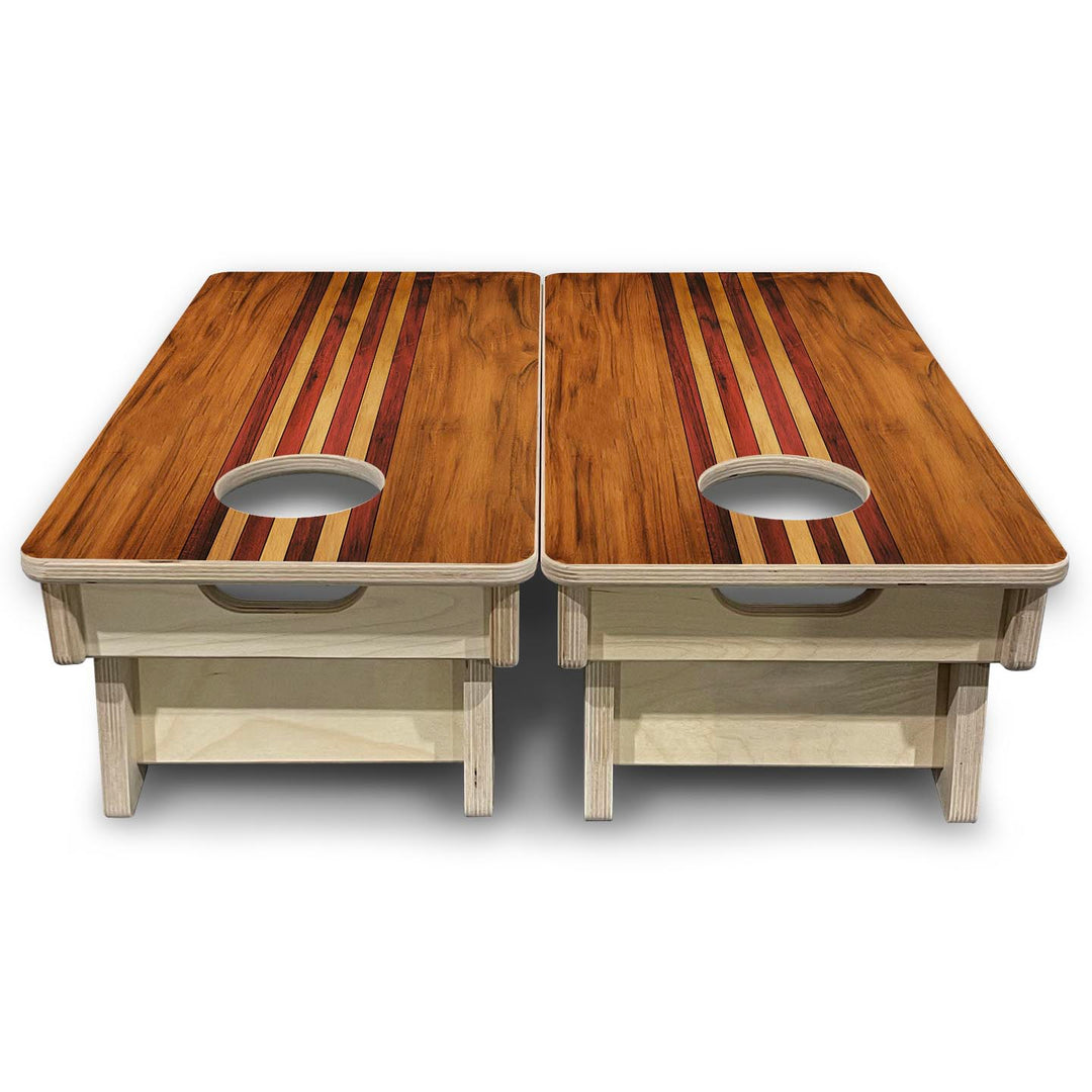 Timberline Stripe - Mini or Vacation Size Cornhole Boards