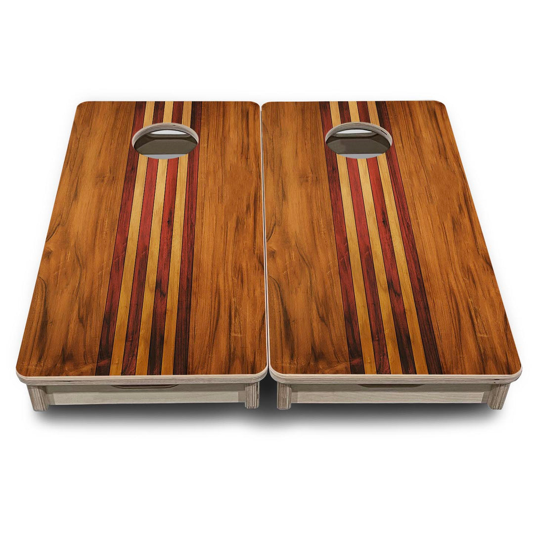 Timberline Stripe - Mini or Vacation Size Cornhole Boards