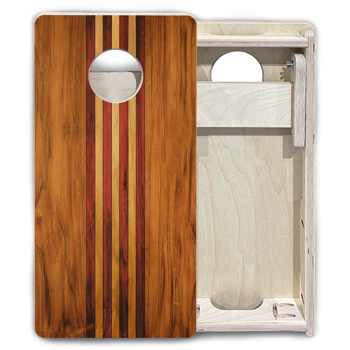 Timberline Stripe - Mini or Vacation Size Cornhole Boards
