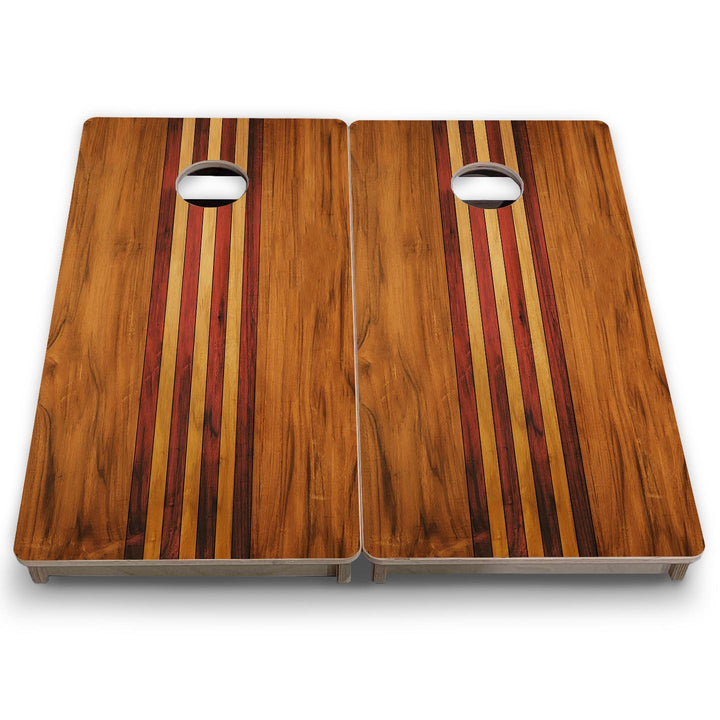 Timberline Stripe - Mini or Vacation Size Cornhole Boards
