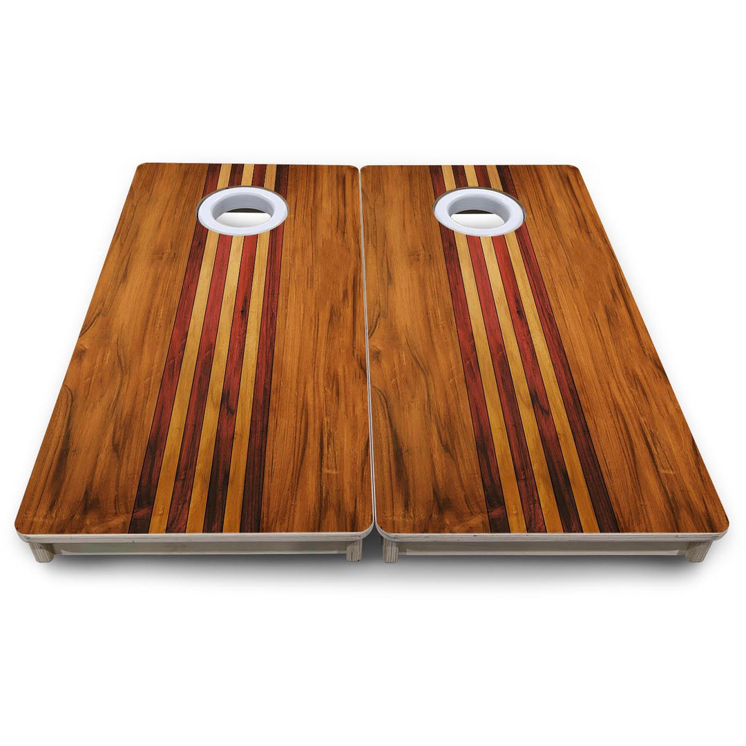 Timberline Stripe - Mini or Vacation Size Cornhole Boards