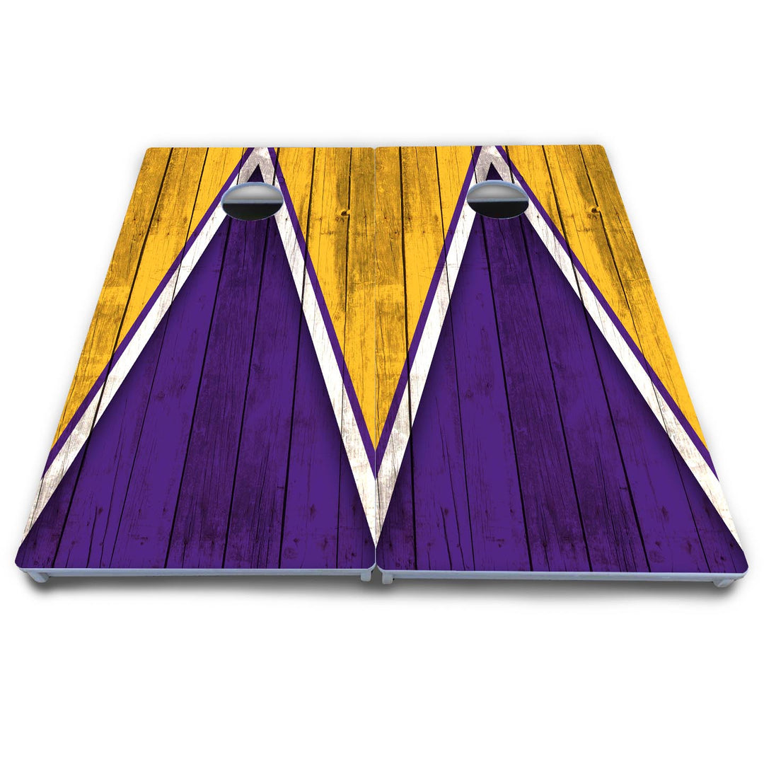 Team Color Triangle Cornhole Boards - All Weather Series