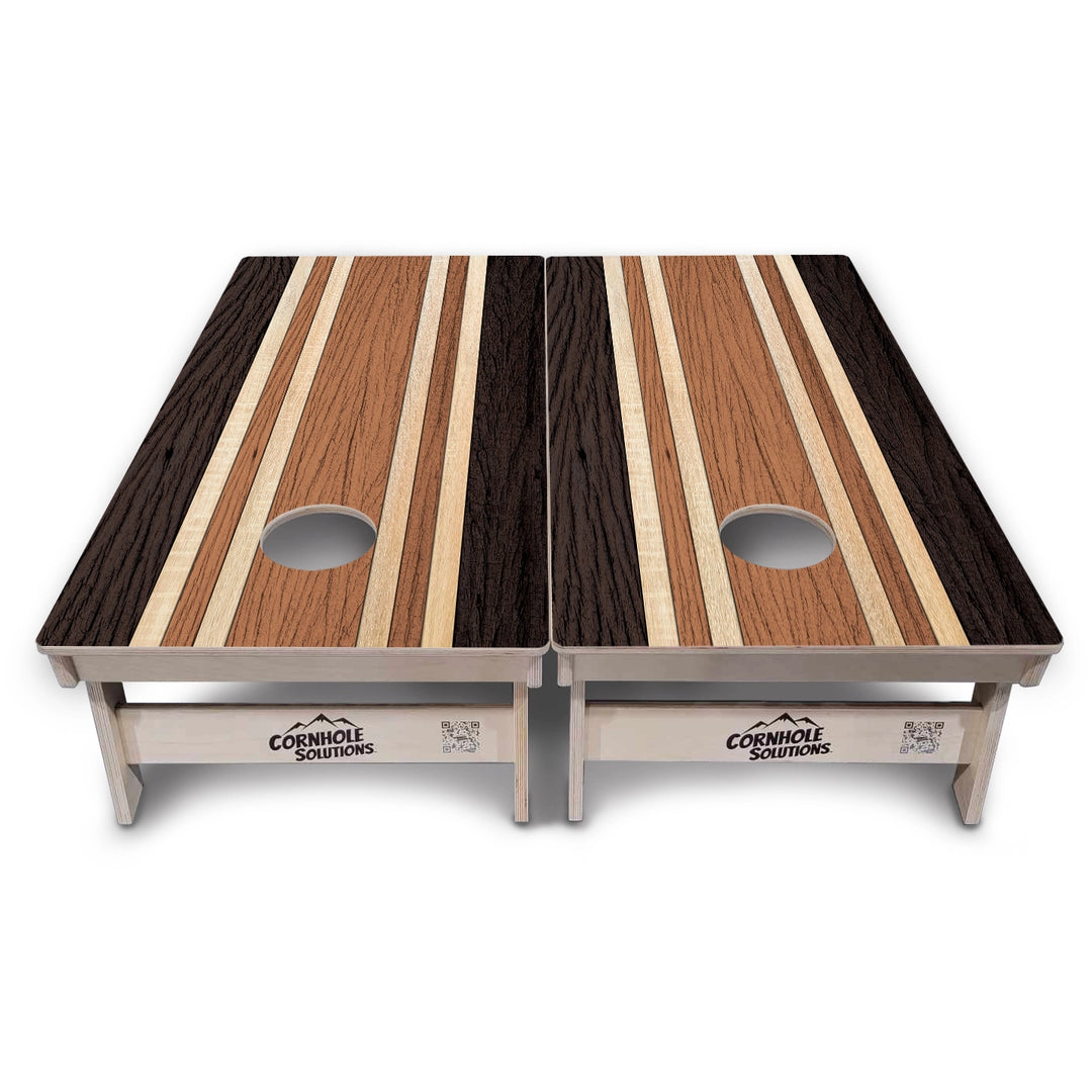 Woodgrain Collection Cornhole Boards – Tournament Series