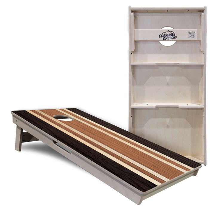 Woodgrain Collection Cornhole Boards – Tournament Series