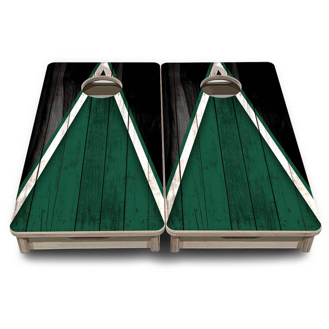 Mini Cornhole Boards - Team Color Triangle