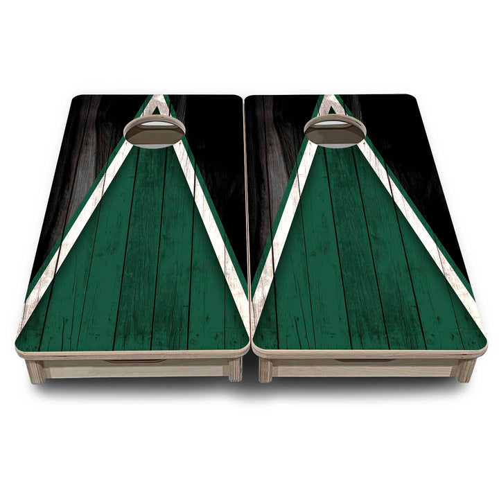 Mini Cornhole Boards - Team Color Triangle