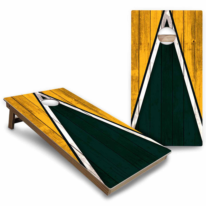 Team Color Triangle Cornhole Boards - Backyard Series