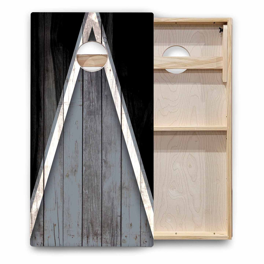 Team Color Triangle Cornhole Boards - Backyard Series