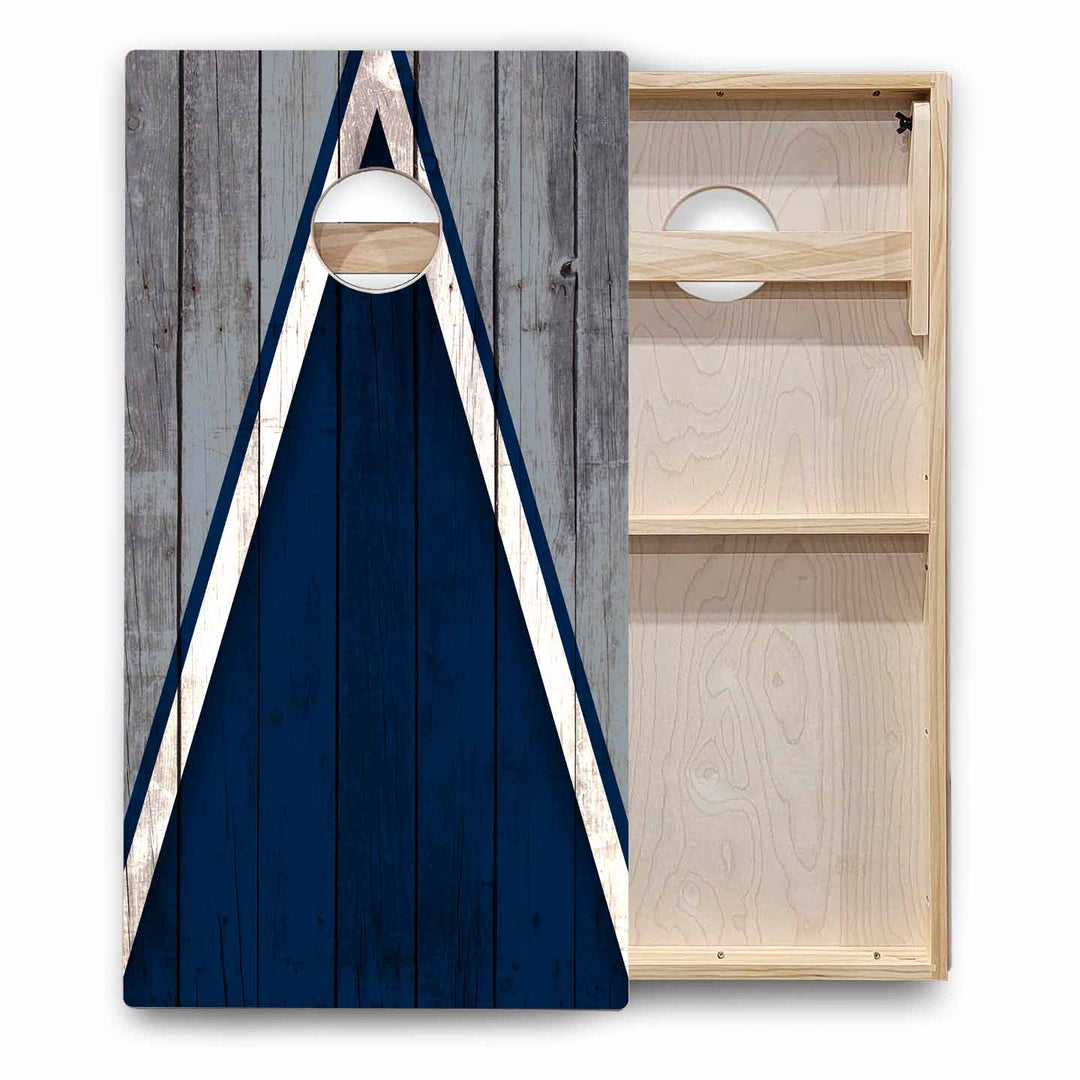 Team Color Triangle Cornhole Boards - Backyard Series