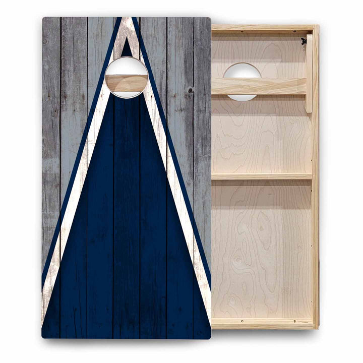Team Color Triangle Cornhole Boards - Backyard Series