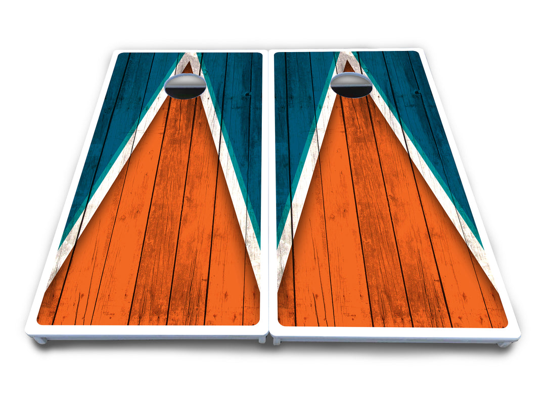 Team Color Triangle Cornhole Boards - All Weather Series