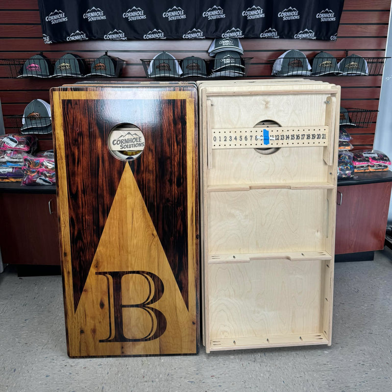 Scratch & Dent – Tournament Cornhole Boards (2'x4', 3/4" Baltic Birch, UV Print + Clear Coat)