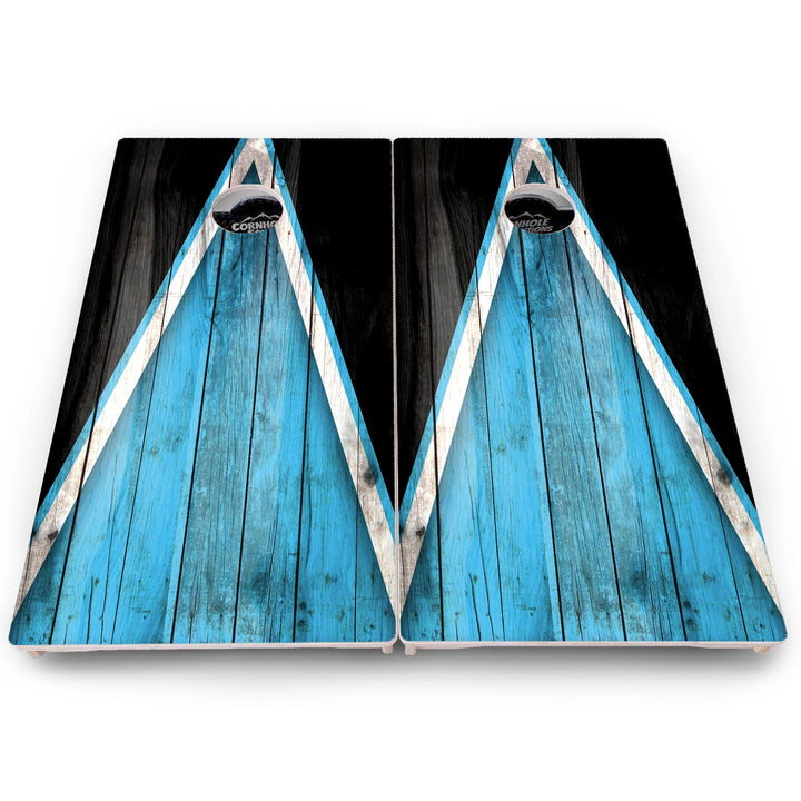 Sky Blue Triangle Cornhole Boards – Pro Lite or Pro Elite