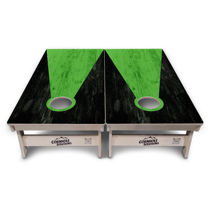 Green Grunge Cornhole Boards – Tournament Series