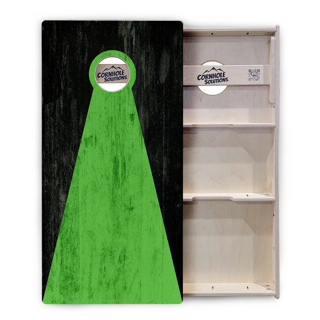 Green Grunge Cornhole Boards – Tournament Series