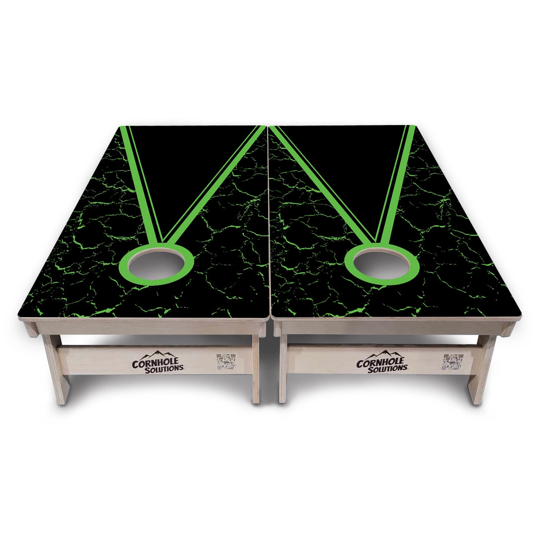 Double Green Cornhole Boards – Tournament Series