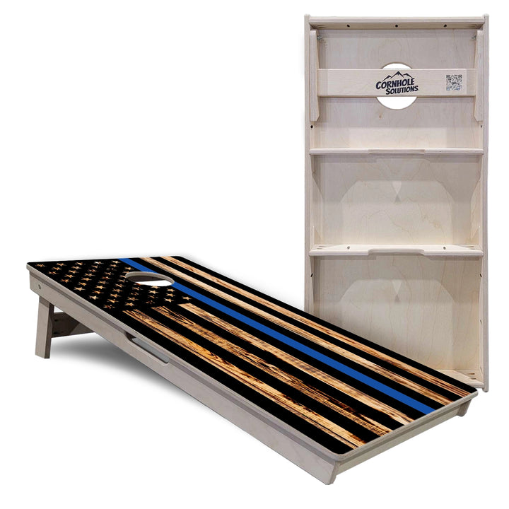 First Responder Rustic Flag Cornhole Boards – Tournament Series