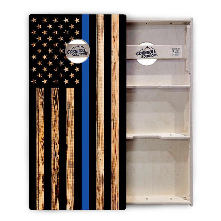 First Responder Rustic Flag Cornhole Boards – Tournament Series
