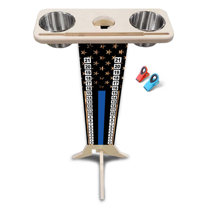 Blue Line Flag - Score Stand (cups & clips included) Score/Drink Stand
